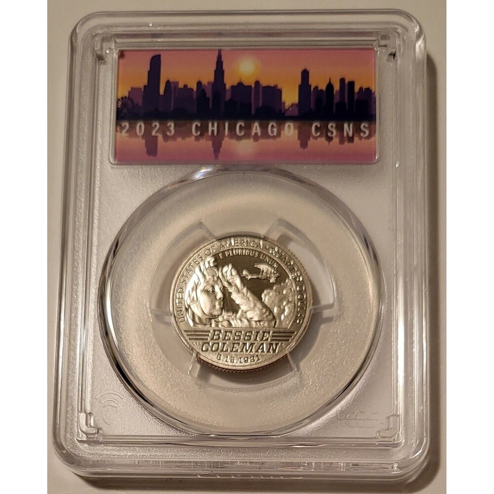 2023 S Clad Bessie Coleman Quarter Proof PR70 DCAM PCGS First Strike CSNS Label